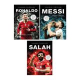 Evrensel İletişim Yayınları Sahanın Yıldızları RONALDO - MESSİ - SALAH ( Poster Sticker Futbolcu Kartı Hediyeli ) 3 KİTAP