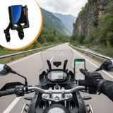 Evrensel Motosiklet Telefon Tutucu – Kaymaz, Kilitlenebilir Güvenli Tutuşlu, 360° Ayarlanabilir Gidon Bağlantılı Akıllı Telefon Aparatı (4604)