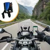 Evrensel Motosiklet Telefon Tutucu – Kaymaz, Kilitlenebilir Güvenli Tutuşlu, 360° Ayarlanabilir Gidon Bağlantılı Akıllı Telefon Aparatı (Timya/Go1395) 206668