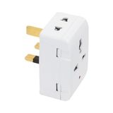 Evrensel Seyahat Priz Adaptörü, Ingiltere 3 Pinli, Beyaz, 13A 3250W, Işıklı Gösterge, Çocuk Korumalı, Abd Avrupa Hac Umre Avustralya Uyumlu - 0 - Siyah - Option-1