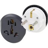 Evrensel Uluslararası Priz Fiş Adaptör Çevirici 16A 250V Seyahat Fişi Dönüştürücü Adaptörü, Ce Sertifikalı, 200'DEN Fazla Ülkede Abd/avustralya/uk
