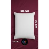 Evrizon Sıvı Geçirmez Yastık Alezi 4 Adet - 50 x 70 cm - Beyaz