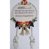 Evsay Ahşap Kapı Süsü Duvar Süsü Ve Kapı, Duvar Dekoru 28*28 Cm