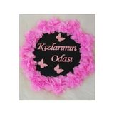 Evsay Ahşap Kapı Süsü Duvar Süsü Ve Kapı, Duvar Dekoru Çocuk Odası Dekoru 28 Cm