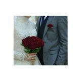 Evsay Gelin Buketi Gelin Eli Çiçeği Ve Damat Yaka Çiçeği Düğün Nişan Kına Bordo