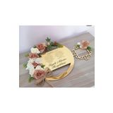 Evsay İsme Özel Gold Plexi Kapı Süsü Süslü Lüx Duvar Süsü Duvar Dekoru Prizlikli