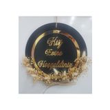 Evsay Kız Evine Hoşgeldiniz Kapı Süsü Kapı Aksesuarı 24 Cm Çap