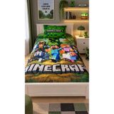 EVSEHOMES Minecraft Temalı, Tek Kişilik Welsoft Uyku Seti ( Çarşaflı )