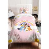 EVSEHOMES PAPATYA GÖKKUŞAĞI BLUEY 155x220 Nevresim ve 50x70 Yastık Kılıfı ( Kişiye Özel )