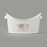 Evstyle 24x18.5 cm Beyaz Kayık Ekmeklik