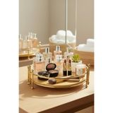 EVSTYLE BAMBU TABANLI MAKYAJ & TAKI ORGANİZERİ - GOLD