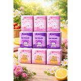 Evsun Home Collection Mini Cep Mendil Seti | Renkli Desenli Yumuşak Kağıt Mendil 9 Paket 8li