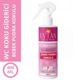 Evtan Life&Home-Wc Koku Giderici- Bebek Pudra Kokulu 400 Ml-Yüzey Temizleyici Parfüm