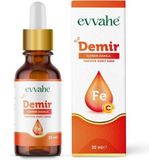 Evvahe Doğal Demir Içeren Damla Takviye Edici Gıda 30ML - Aromasız