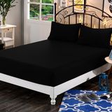 Evve Home Lastikli Çarşaf Penye - 160X200 - Siyah