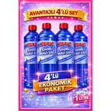 evve Sihirli Mavi Sıvı – x4 1 Litre | Duşakabin, Kireç ve Derz Temizleyici | Çok Amaçlı Güçlü Temizlik