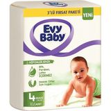 Evy Baby Bebek Bezi 4 Numara 168 Adet 3'lü Fırsat Paketi 7-14 kg Beden Hipoalerjenik - 0 - 1 Ay