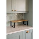 Evyeri Bambu Sunum Standı 50X15,5X15,5 cm Kahvaltılık Standı Dekoratif Tezgah Üstü Raf Baharatlık Organizer Pasta ve Tatlı Sunum Standı