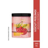 Evylaure Fruits' Dream Vücut Peelingi 280 ml Ahududu Ekstraktlı Arındırıcı Etki Tüm Cilt Tipleri İçin