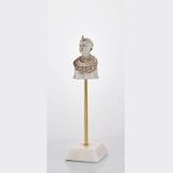 Evza Küp Kaideli Biblo Kabile Üyesi Beyaz 8,5 * 8,5 * 30,5 Cm