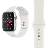 Ewec Apple Watch 1 2 3 4 5 6 7 8 9 Se 38-40-41 mm Uyumlu Premium Spor Yumuşak Silikon Saat Kordon Kayış - Beyaz