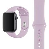 Ewec Apple Watch 1 2 3 4 5 6 7 8 9 Se 38-40-41 mm Uyumlu Premium Spor Yumuşak Silikon Saat Kordon Kayış - Lavanta