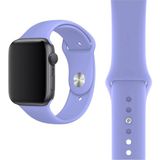 Ewec Apple Watch 1 2 3 4 5 6 7 8 9 Se 38-40-41 mm Uyumlu Premium Spor Yumuşak Silikon Saat Kordon Kayış - Lila