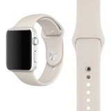 Ewec Apple Watch 1 2 3 4 5 6 7 8 9 Se 38-40-41 mm Uyumlu Premium Spor Yumuşak Silikon Saat Kordon Kayış - Taş