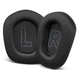 EWEC Logitech G733 / G535 / G335 ile Uyumlu File Kumaş Kulaklık Pedi - Nefes Alabilen, Ses Yalıtımlı Hafızalı Köpük (Memory Foam) Kulaklık Süngeri (File Kumaş - Siyah)
