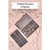 EWS 18 Bölmeli Takı Kutusu & Çok Amaçlı Kutu & Organizer