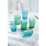 EWS Akrilik Aquamarin 6'lı Kısa Bardak & Su Meşrubat Kahve Yanı Bardağı 400 ml ( Cam Değildir )