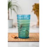 EWS Akrilik Aquamarin 6'lı Uzun Bardak & Su Meşrubat Bardağı 750 ml ( Büyük Boy & Cam Değildir )