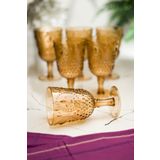 ews Akrilik Bal 6'lı Kadeh & Su Meşrubat Kahve Yanı Bardağı 450 ml (Cam Değildir)