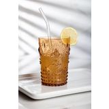 ews Akrilik Bal Tekli Kısa Bardak & Su Meşrubat Kahve Yanı Bardağı 400 ml (Cam Değildir)