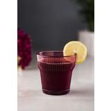 EWS Akrilik Mürdüm Tekli Kısa Bardak & Su Meşrubat Kahve Yanı Bardağı 300 ml ( Cam Değildir )
