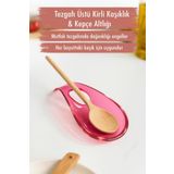 EWs Akrilik Mürdüm Tezgah Üstü Kirli Kaşıklık & Kepçe Altlığı