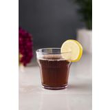 EWS Akrilik Şeffaf Tekli Kısa Bardak & Su Meşrubat Kahve Yanı Bardağı 300 ml ( Cam Değildir )