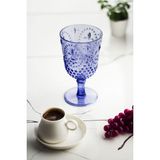 EW's Kitchenware Akrilik Mavi Ayaklı Bardak & Su Meşrubat Kadeh Kahve Yanı Bardağı 450 ml ( Cam Değildir )