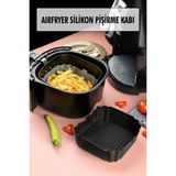 EW's Kitchenware Bütün Airfryer'lere Uyumlu Siyah Silikon Pişirme Kabı