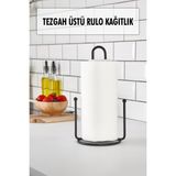 EW's Kitchenware Metal Kağıt Havluluk & Dik Havlu Peçetelik Siyah 28 cm