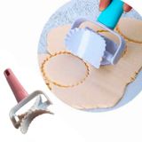 EW's Kitchenware Tırtıklı Daire Şeklinde Hamur Kesici Kurabiye Ruleti