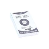Exacompta - Ref. 10202E - 100 adet 100 adet Bristol soketi 5x5 deliksiz - film üzerinde, mürekkep püskürtmeli yazıcı, lazer ve fotokopi makinesi ile uyumlu - 100 x 150