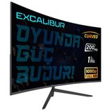 Excalıbur 27" E27fhd-G 1Ms 200Hz Hdmı-Dp Kavisli Gaming Monitör (1920 X 1080)