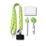 excarpin Ananas Desenli Emoji Yüzlü Boyun İpi Tükenmez Kalem Yoyo Kart Kabı Full Set