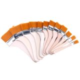 EXCEART 1 Set 12 Adet Düz Boya Fırçaları Çip Boya Fırçaları Naylon Çip Fırça Seti Duvar Boyama İçin Cila Lekeleri Yağ Mumu Vernikleri Yapıştırıcılar Leke