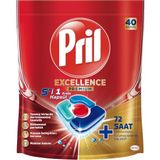 Excellence 5'i 1 Arada Bulaşık Makinesi Deterjanı, 40 Kapsül, 40 Kaüsl - Standart