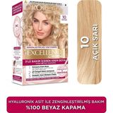 Excellence Creme 10 Açık Sarı Krem Saç Boyası L'Oréal Paris Amonyaklı Uzun Süre Kalıcı Canlı Renkler