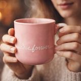 Excellent Houseware Love Forever Pembe 320 ml Porselen Kupa