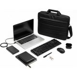 Exception 17 Inç Laptop Çantası, Notebook Çantası, Evrak Çantası, Su Geçirmez Kumaş - Kırmızı