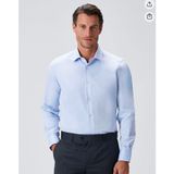 Exclusive Uzun Kollu Klasik Kesim Düğmeli Gömlek | Spread Yaka, Uzun Kol Manşet, Ofis ve İş Stili, Düz Renk Desen, Slim Fit Kesim